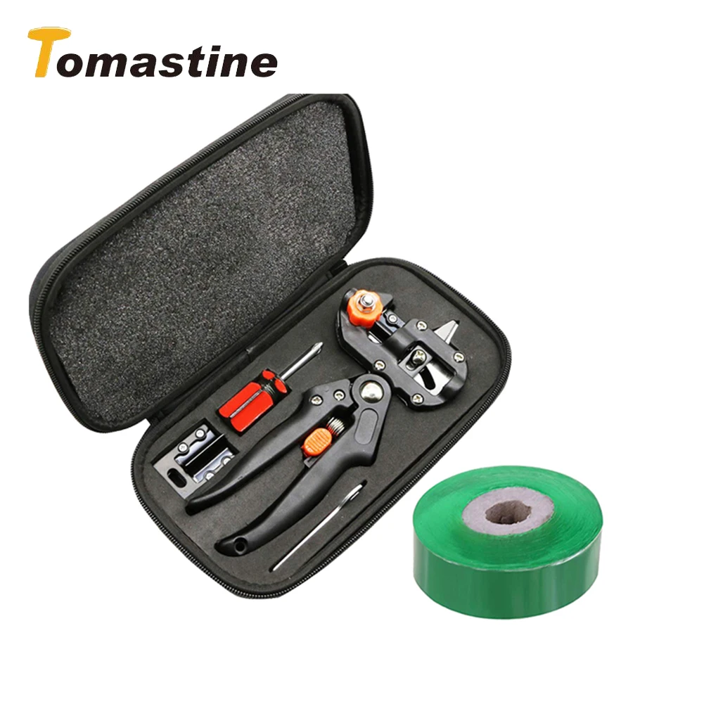 

Garden Tools Grafting Pruner Chopper Vaccination Cutting Tree Plant Shears Scissor and 2M Graft Film Tape Grafting Machine