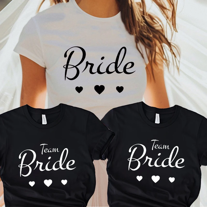 Женская футболка Bride Tribe Squad рубашки для вечеринок Team свадебного душа подружек