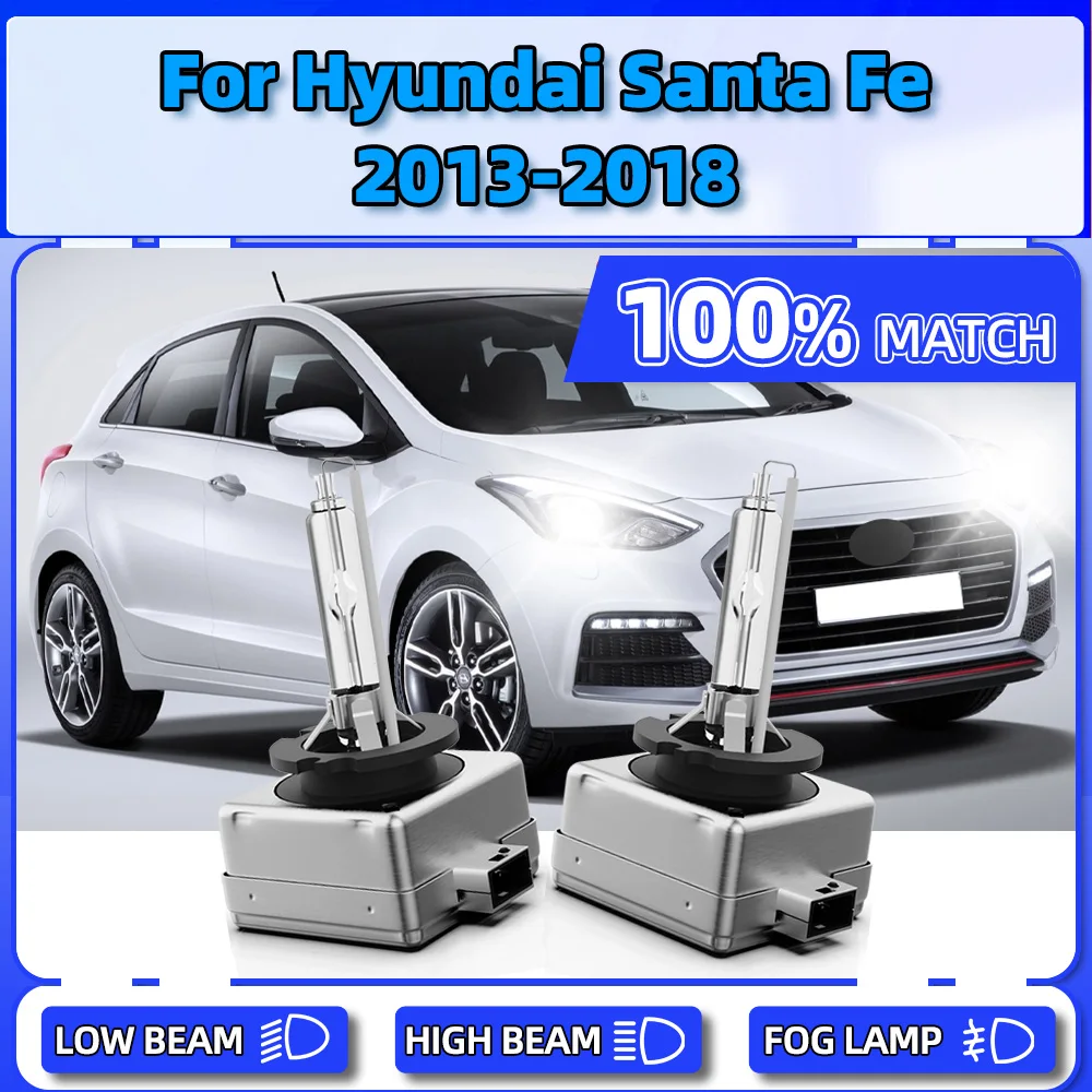 35 Вт Ксеноновые лампы для фар 6000K 12 В Автомобильные передние фары Hyundai Santa Fe 2013 2014