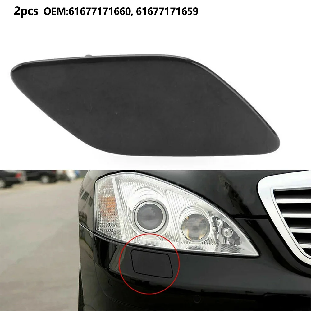 

Headlight Washer Covers Front Plastic Popular Replacement Right Stable