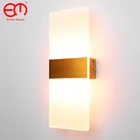 Мини 3612 Вт светодиодный акриловый настенный светильник AC85-265V длинный теплый белый настенный светильник для гостиной