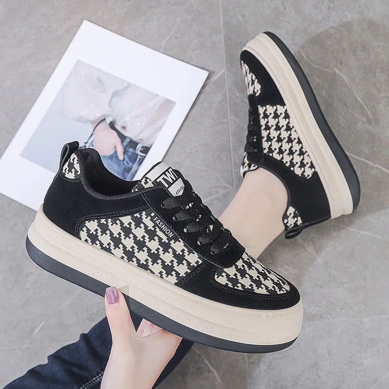 

Женская обувь, Новинка Весна 2022, лидер продаж, женская обувь, модная повседневная обувь на плоской подошве со шнуровкой, удобная и дышащая пр...