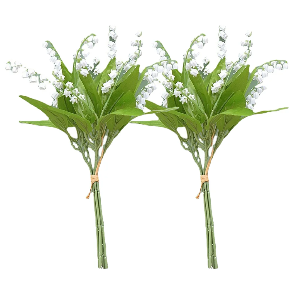 

2pcs Artificial Flowers Fake Bellflower Decorations Wedding Flower Arrangement