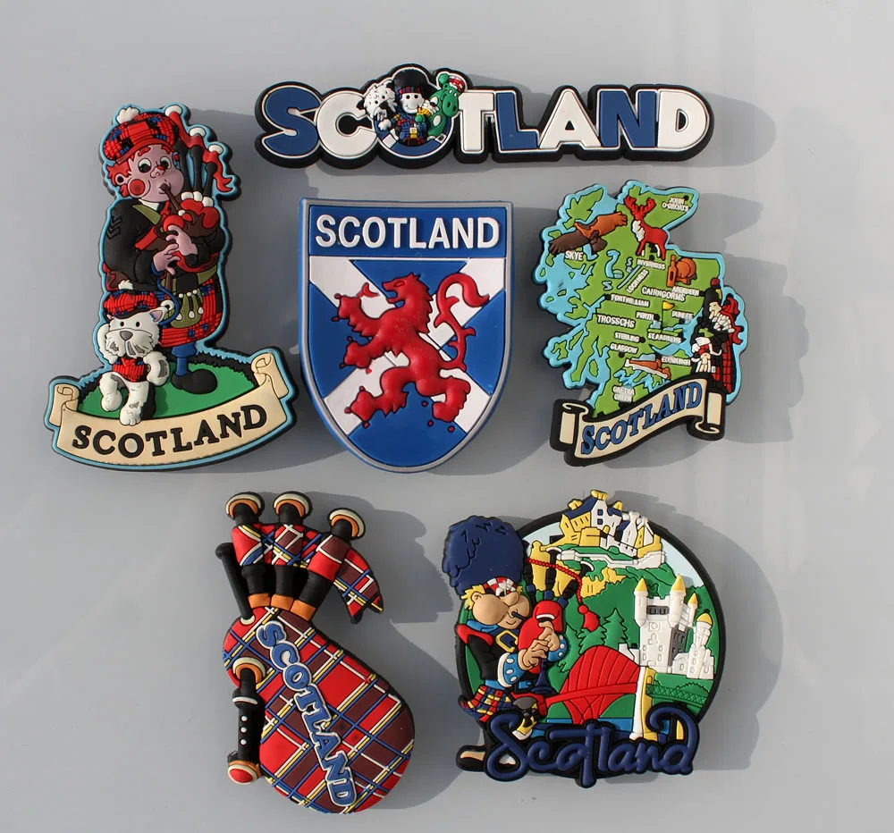Мягкая клейкая наклейка на холодильник в Лондоне Шотландии Великобритании