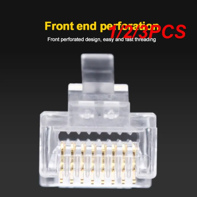 

1/2/3 шт., разъем Rj45 Cat5e Cat6A, модульный разъем 8P8C для кабелей Ethernet