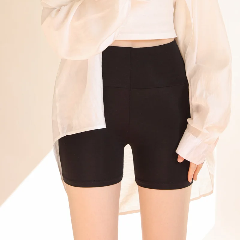Шорты женские с завышенной талией защитные дышащие под юбку шелковые