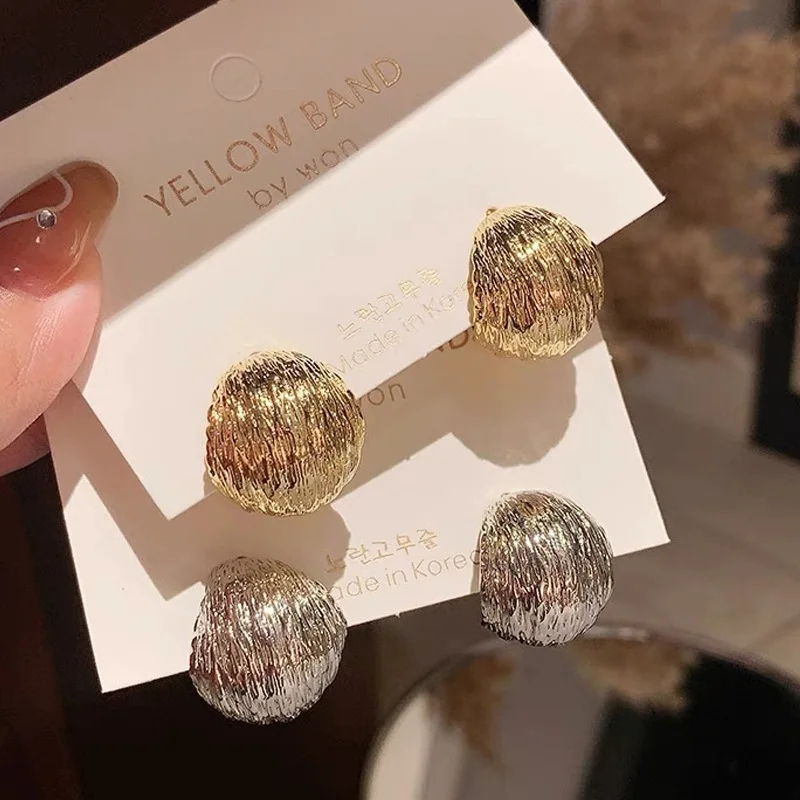 

925 silver needle earrings exaggerated senior sense light luxury earrings for women new design sense ins cold wind stud lady