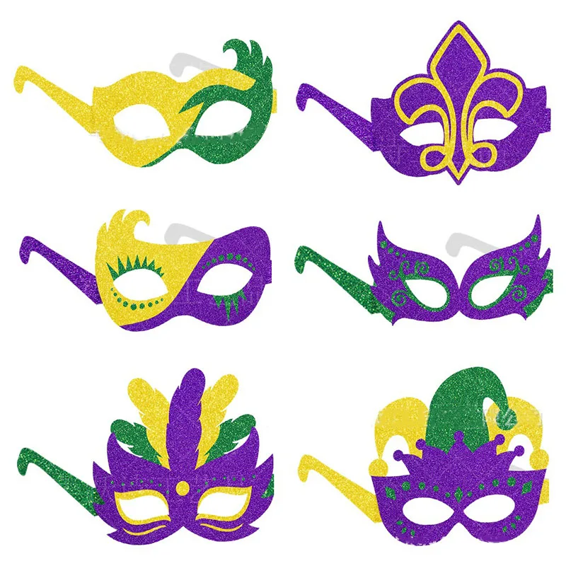 

Mardi Gras Party Carnival Decoration Gold Onion Glasses Funny Party Photo Props