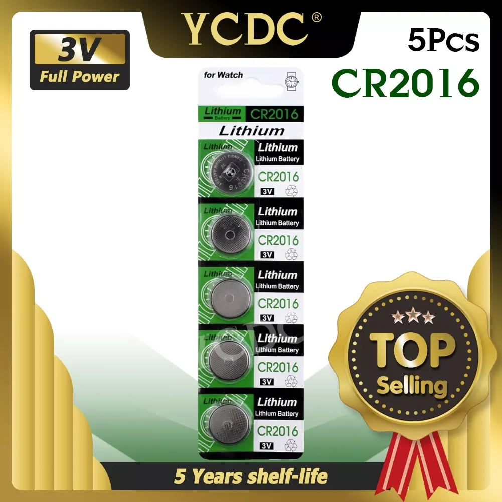 

3V CR 2016 CR2016 Button Batteries LM2016 BR2016 DL2016 Cell Coin Lithium Battery For Watch Electronic Toy Calculators