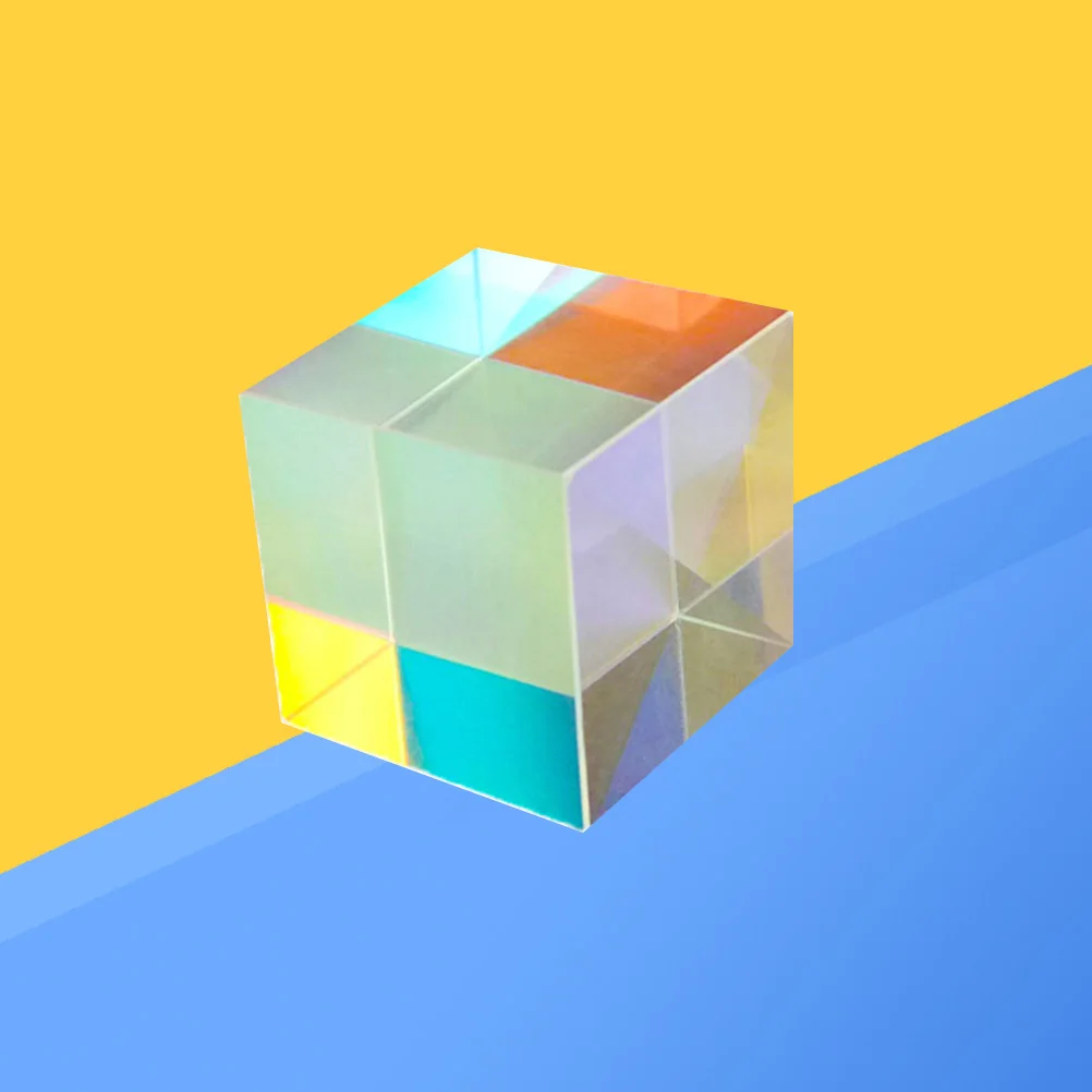 

Optical Glass RGB Dispersion Cube for Physics Teaching Decoration - 15x15x15cm