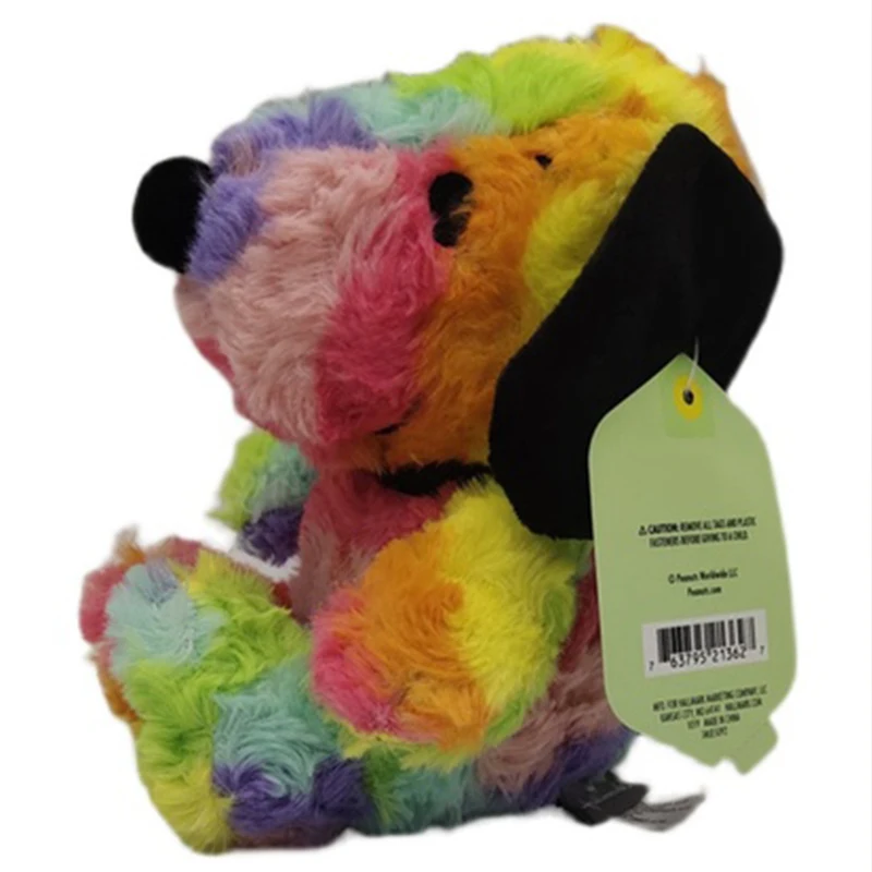 

15cm New Cartoon Colorful Snoopy Puppy Baby Soft Sleeping Companion Children Plush Toy Doll Boy Girl Birthday Gift