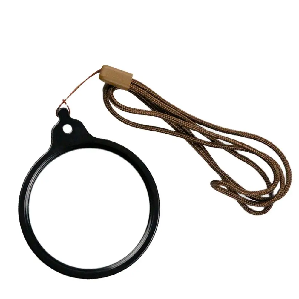 10X Hanging Magnifying Glass Jewelry Loupe Magnifier Optical Lens Necklace Hanging Portable with Rope for Reading Watch Repair