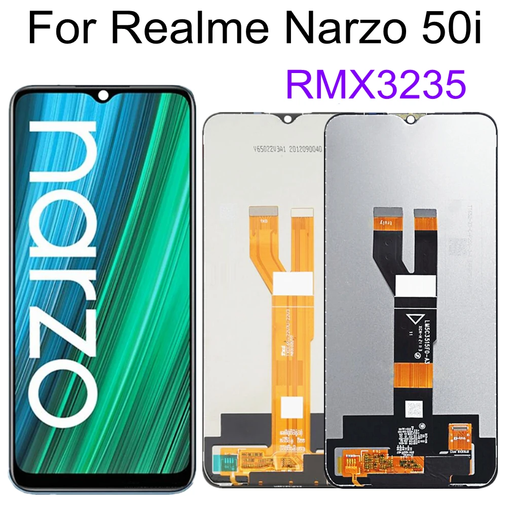 

For Realme Narzo 50i LCD Display RMX3235 Touch Digitizer Screen Replacement