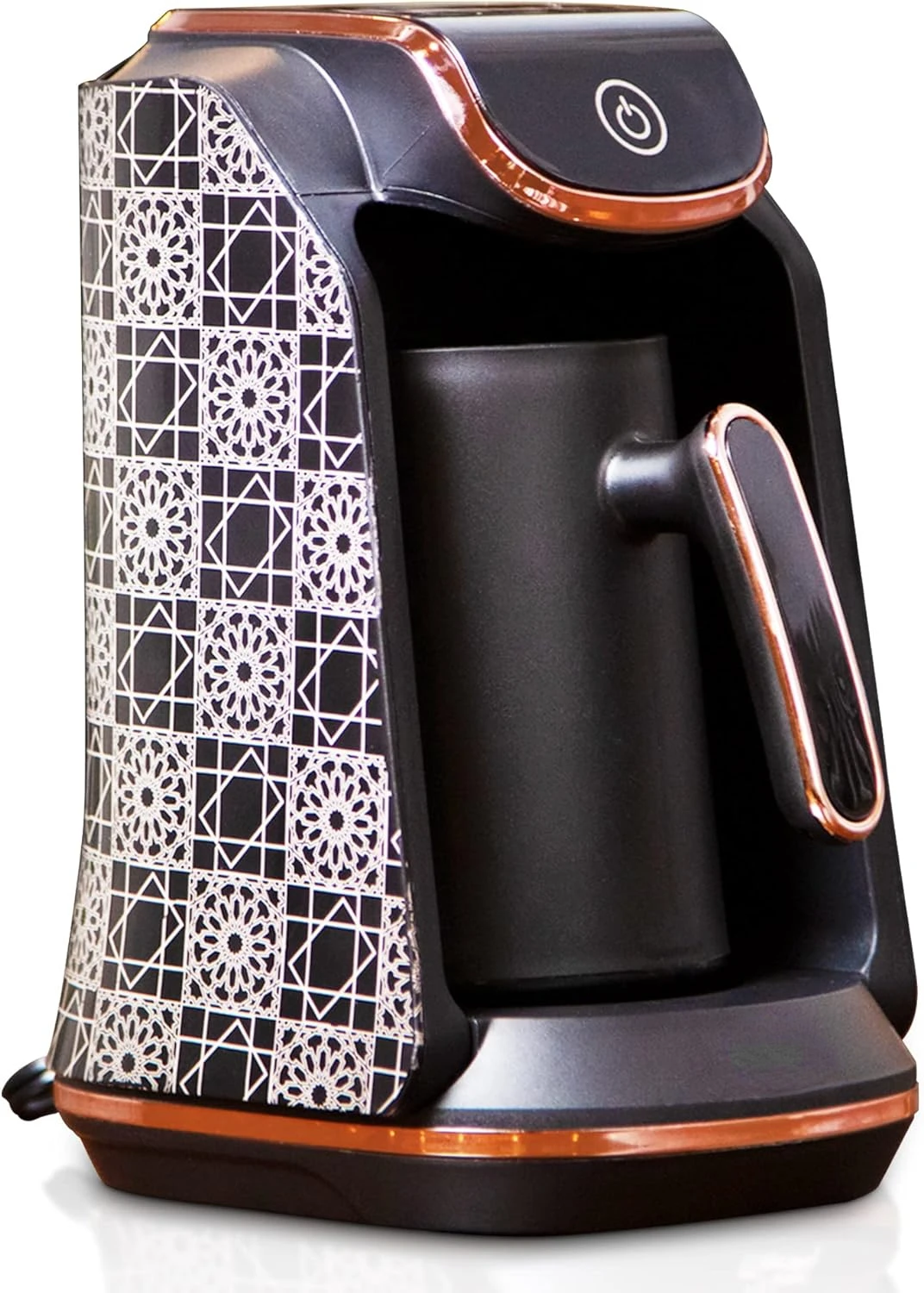 

Кофеварка | Автоматическая Турецкая/греческая кофемашина | 1-4-чашечный Турецкий кофейник | Низковаттная кофеварка с предотвращением перелива