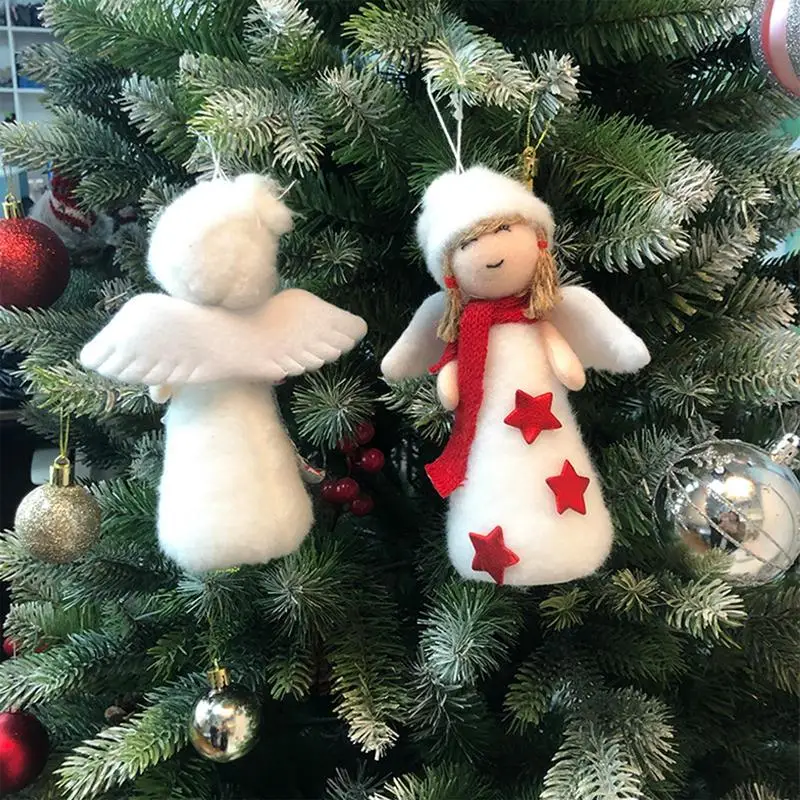 

2023 Christmas Angel Doll Pendant Festival Decoration Christmas Tree Pendant Ornament Xmas Navidad 2024 New Year Party Supplies