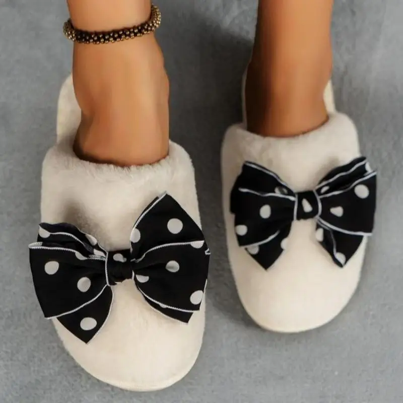 

Женские домашние тапочки на мягкой подошве, зимние Нескользящие тапки на плоской подошве, модель 2023 года