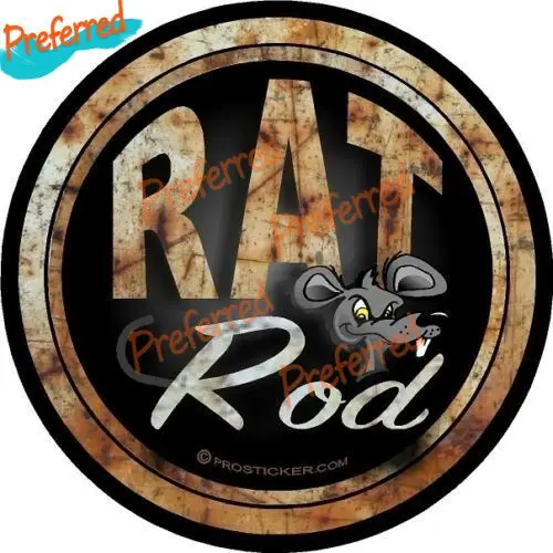

Rat Rod Hot Rod Sunoco Racing Rat Fink Наклейка Мотоциклетный пистолет Винтажные гоночные мотоциклетные наклейки Бутик-наклейки для масла и газа