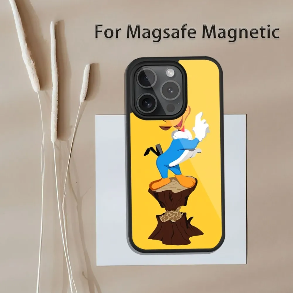 Мультяшный чехол для телефона W-Вуди W-Woodpecker магнитной индуктивной зарядки iPhone 13 12