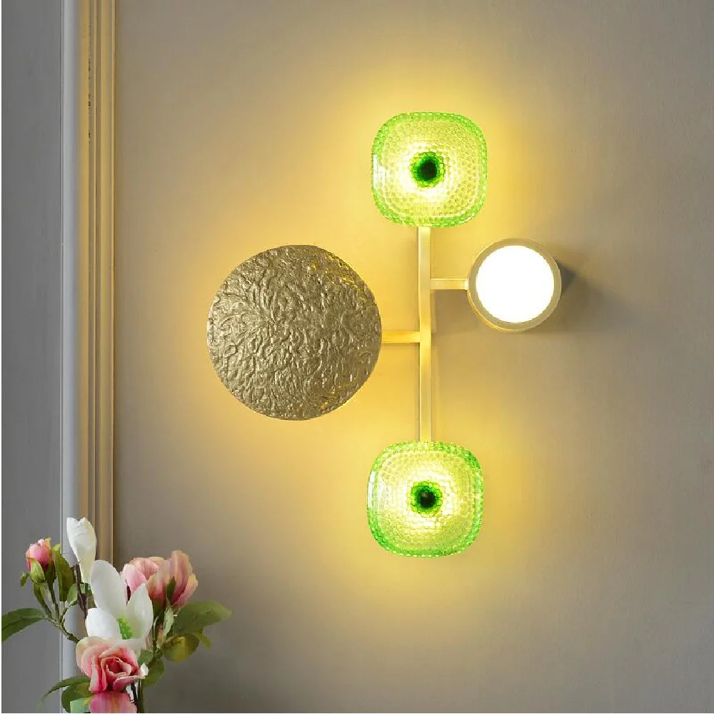 

new modern wall lamp copper gallery decorative lamp living room designer gold LED lights