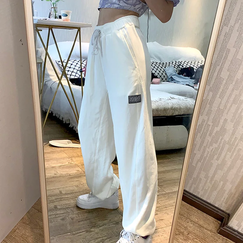 Женские хлопковые эластичные брюки с высокой талией для похудения повседневные