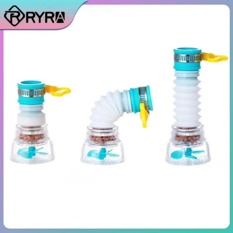 

1pc Splash Filter Faucet Spillproof Activated Carbon Water Purifier Nozzle For Faucet Faucet Head Extender Rotatable Foldable