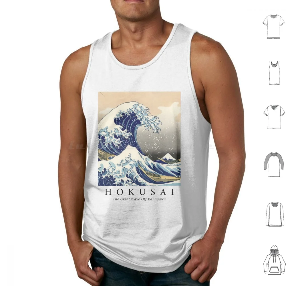 

Большие волны от Kanagawa плакат майки Печать Хлопок Япония Hokusai Япония большая волна от Kanagawa