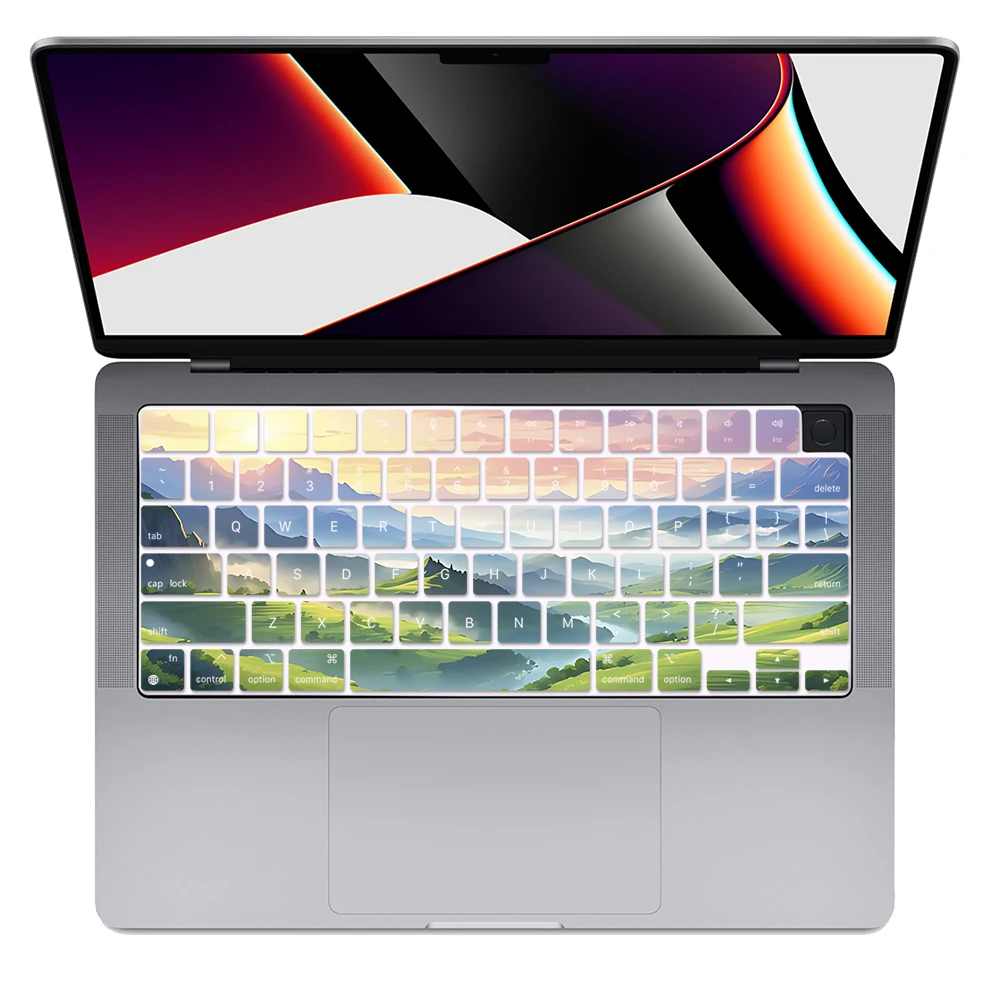 Пейзажная живопись американская раскладка мягкий силиконовый чехол для