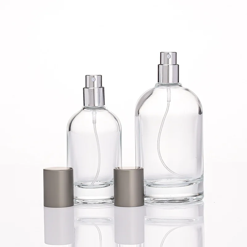 

50pcs/lot 50ml Glass Fine Mist Atomizer Empty Glass Spray Bottle Pump Head Travel Perfume Liquid Cosmetic Vials