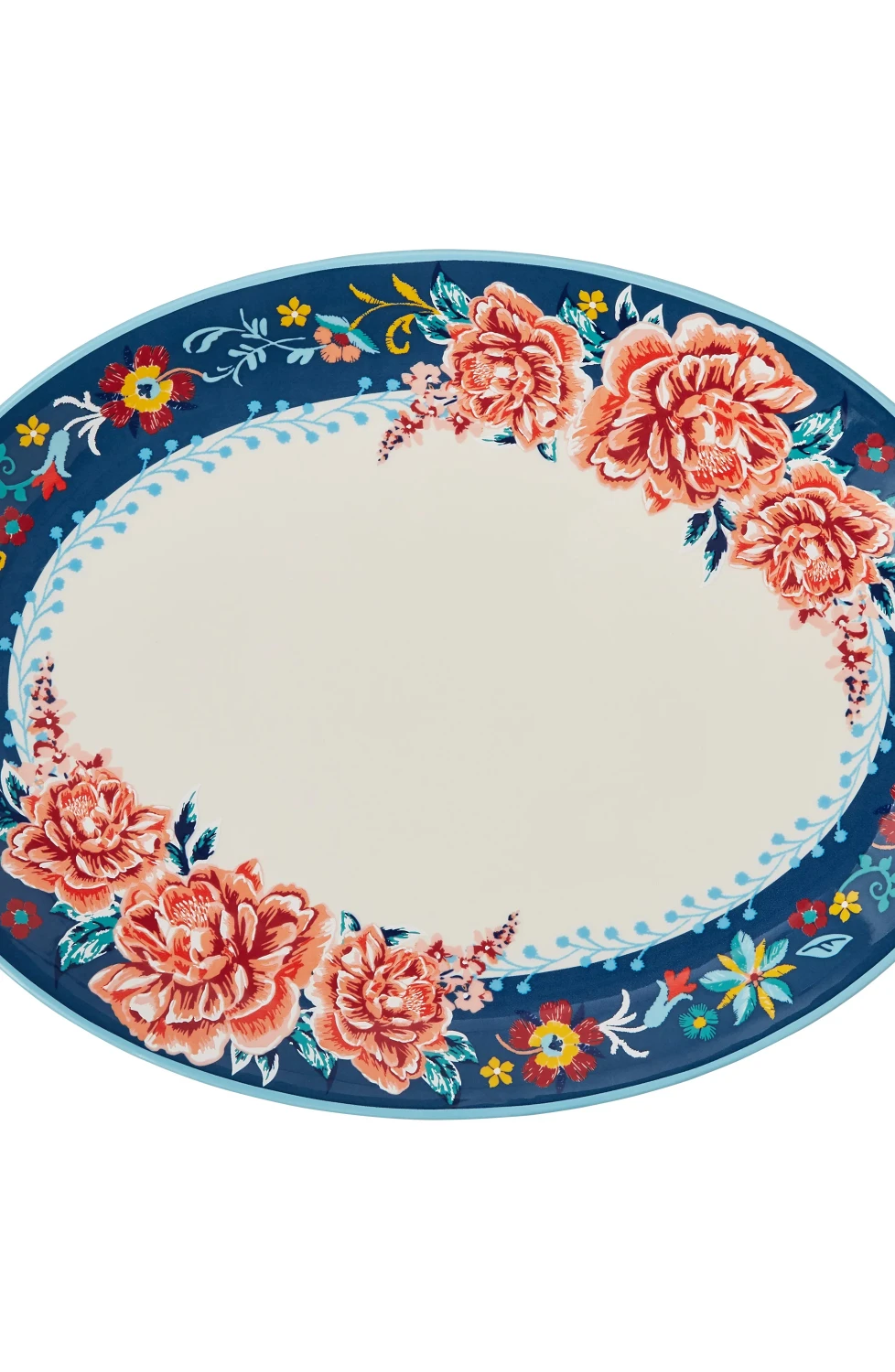 

Floral Stoneware Serve Platter