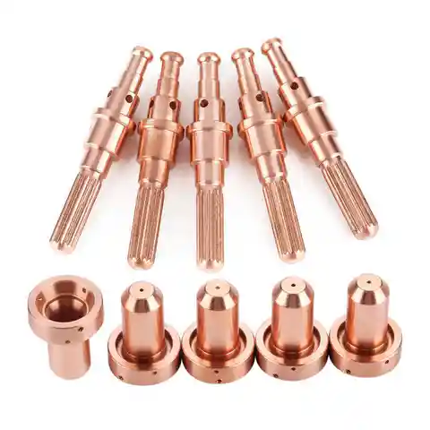 5 pieces.9-8215 electrode + 5 pcs.9-8207 nozzles of the nozzle for thermal dynamics SL60/100 Plazenon Flaron Consumables
