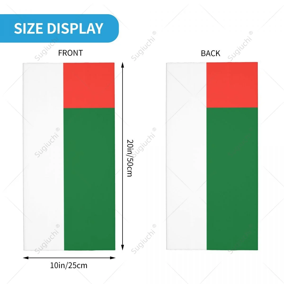 Унисекс мадагаскарский флаг шейный платок шарф маска для лица шарфы