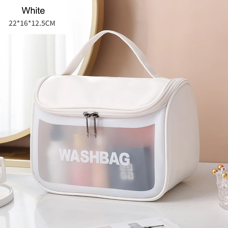 Portable Travel Wash Bags Female Transparent Waterproof Makeup Storage Pouch Large Capacity Cosmetic Organizer Beauty Women Case