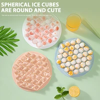 pp ice balls tray multi compartment with lids reusable for family party leak proof stackable tray ice stencils