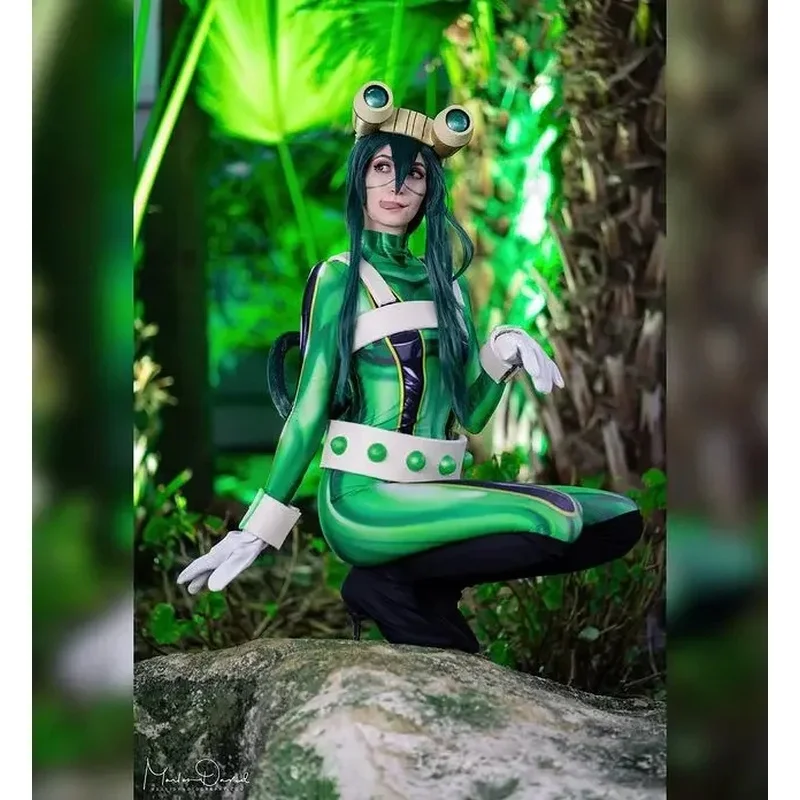 Костюм для косплея My Hero Academia Фропи Цуу Асай на Хэллоуин 2026, комбинезон зентай для женщин, девочек и детей PINZR (art.: 3920dc11edcdf) - 3920dc11edcdf