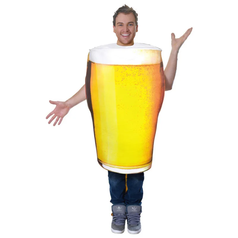 

Halloween Carnival Party Cosplay Suit Funny Adult Men's Beer Cup Set