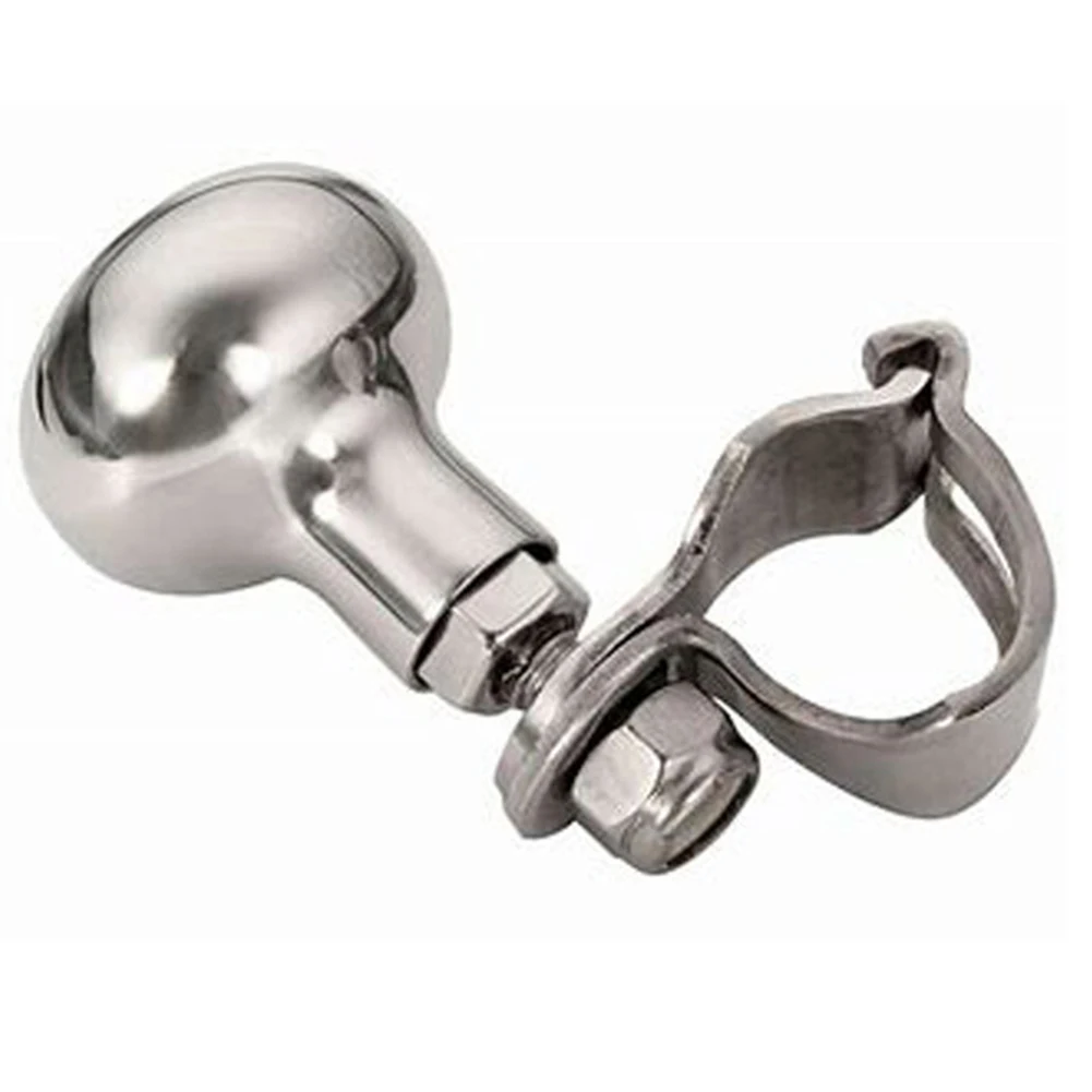 

Control Knob Steering Wheel Knob Boat Marine Clamp On Forklift Silver For Boat Marine Accessories 316 Stainless Steel