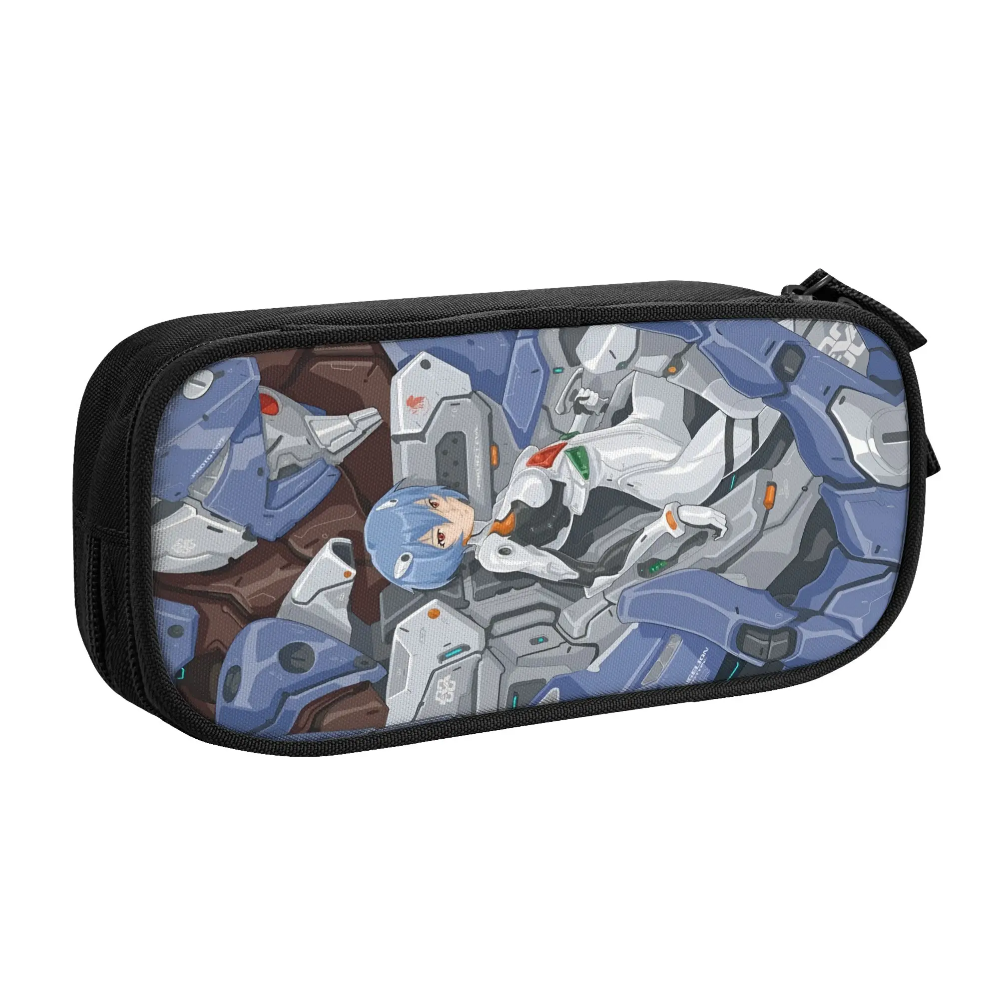 Фото Пенал Custom E-Evangelions в корейском стиле для мальчиков и девочек, большой вместимости, в стиле меха, с анимационным дизайном «День Судного дня», для студентов, канцелярские принадлежности №1