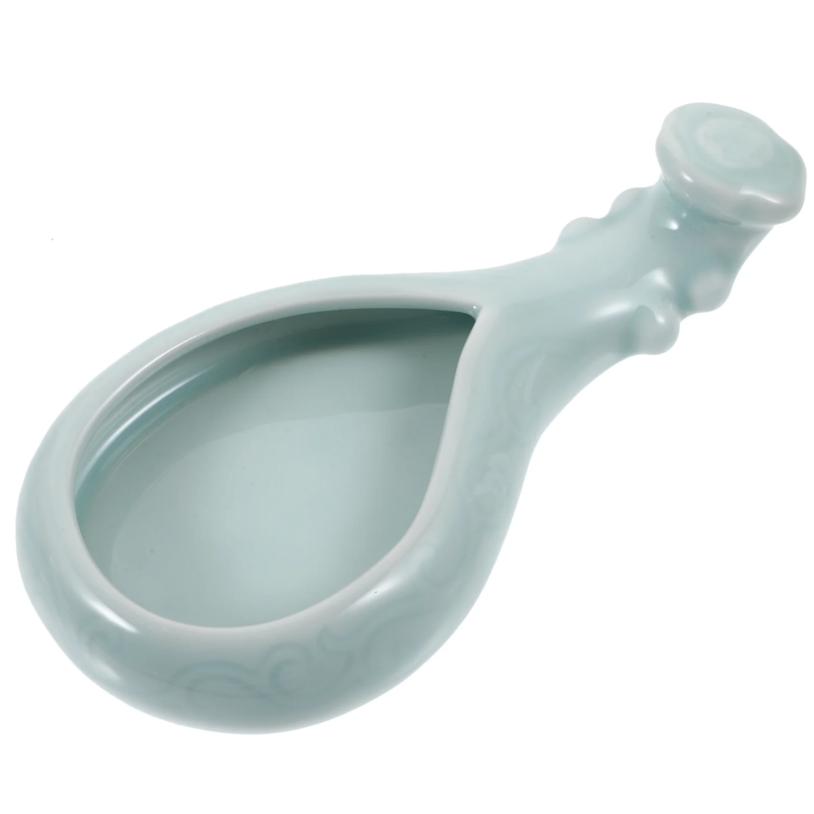 

Ink Dish Ornament Container Desktop Plate Paint Brush Washing Pen Rest Exquisite Retro Style Decoraciones Para Baños