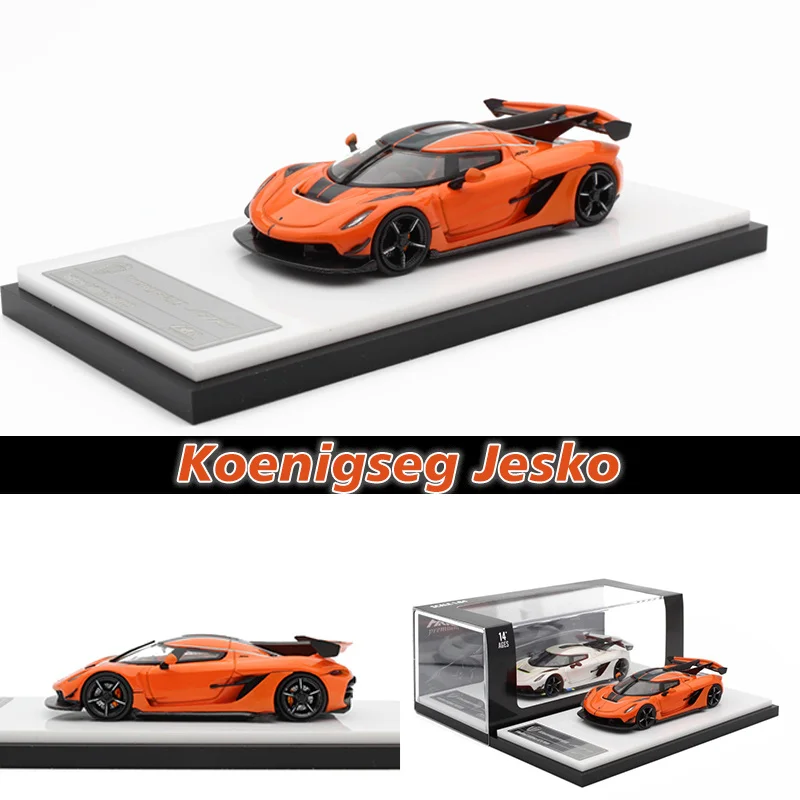 

HKM 1:64 Koenigseg Jesko Коллекционная Миниатюрная модель автомобиля из сплава оранжевого цвета, игрушки для автомобиля без склада