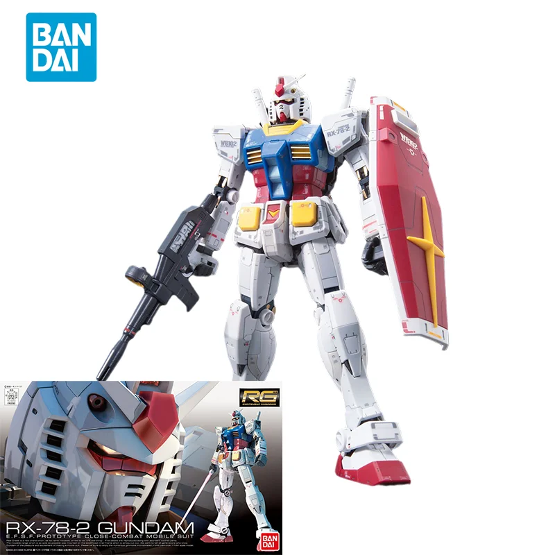 

Bandai оригинальная аниме модель GUNDAM RG Series 1/144 RX-78-2 GUNDAM, фигурка в сборе, модель, игрушки, подарки для детей