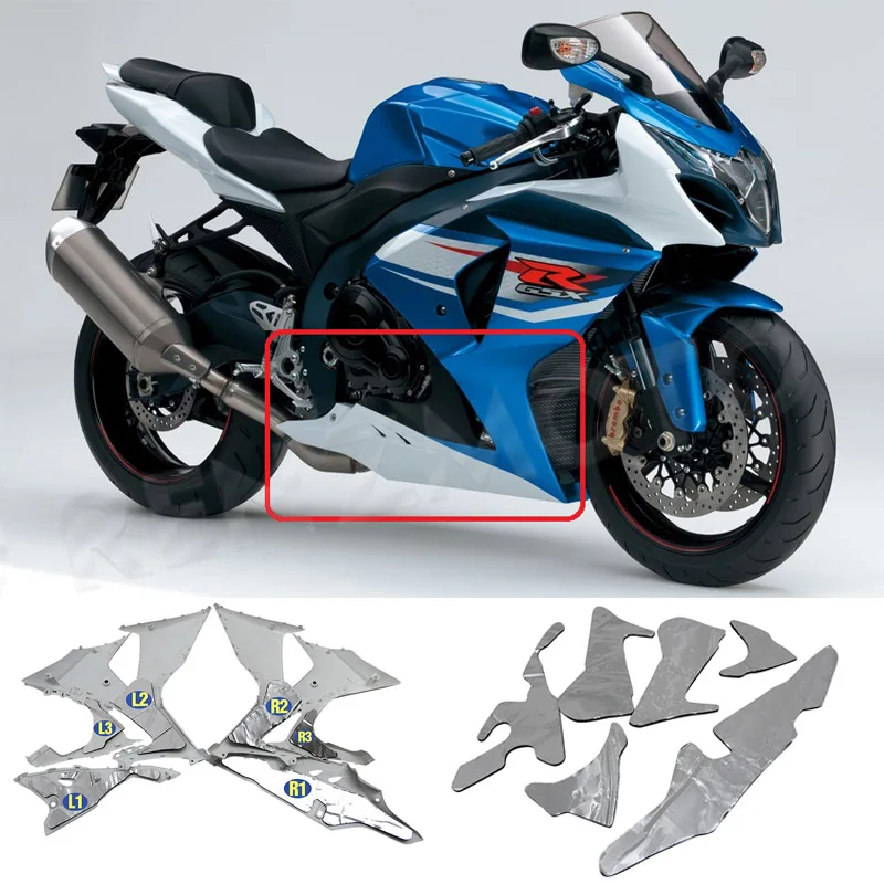 

Pre-Cut Heat Shield Fairing Melting Protection For Suzuki GSX-R1000 2009-2016