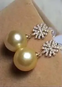 

Серьги из натурального жемчуга таитянь акая 18K 10-11 мм