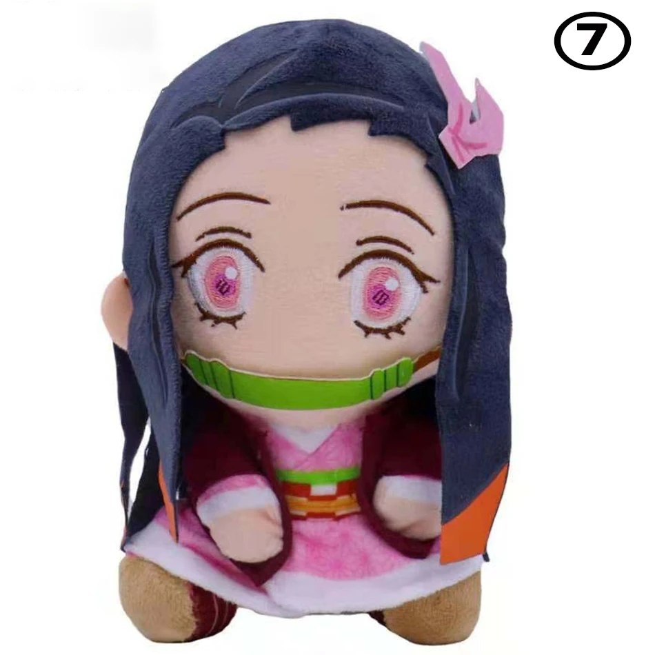 

20cmDevil's Blade Anime Plush Stuffed Toy Cute Dolsl Demon Slayer Manga Doll Kimetsu No Yaiba Tanjirou Nezuko Children's Gift De