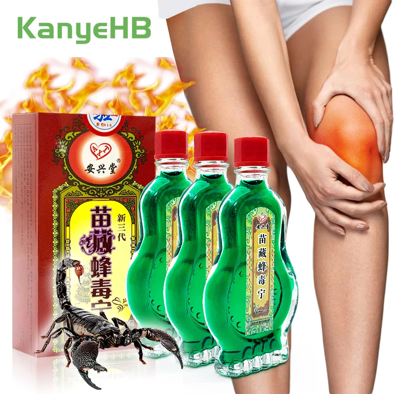 

3pcs Scorpion Venom Joint Muscle Heat Massage Liquid Relax Muscles Knee Lower Back Pain Relief Liquid Arthritis Sciatica A1104