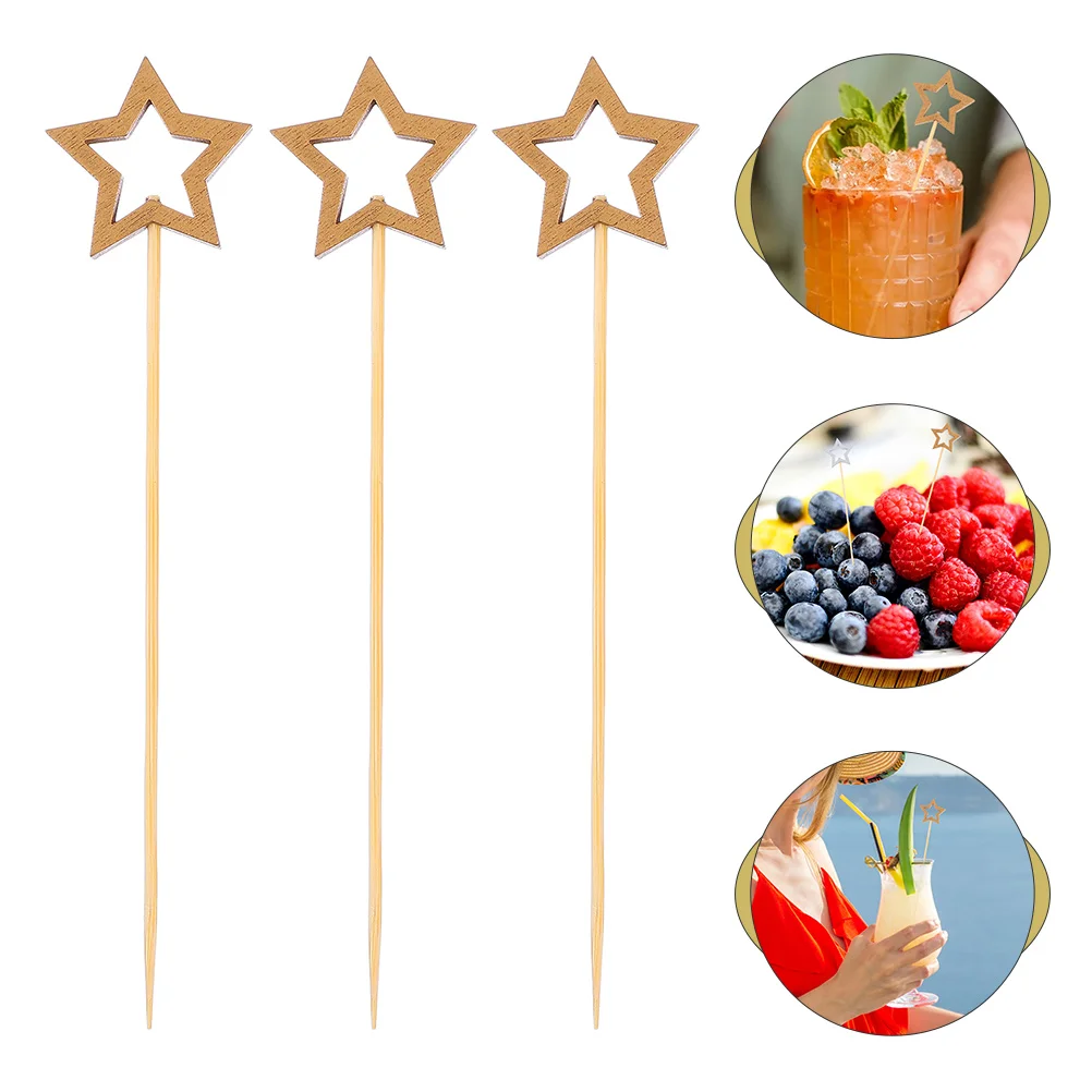 

Cocktail Picks Martini Toothpicks Skewers Sticks Appetizer Vintage Olive Drink Gold Reusable Unique