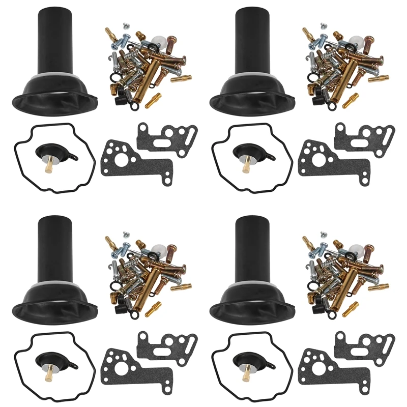 4 комплекта для V-MAX 1200 Vmax 1985-2000 V-MAX1200 Набор Ремонта Карбюратора мотоцикла плунжер