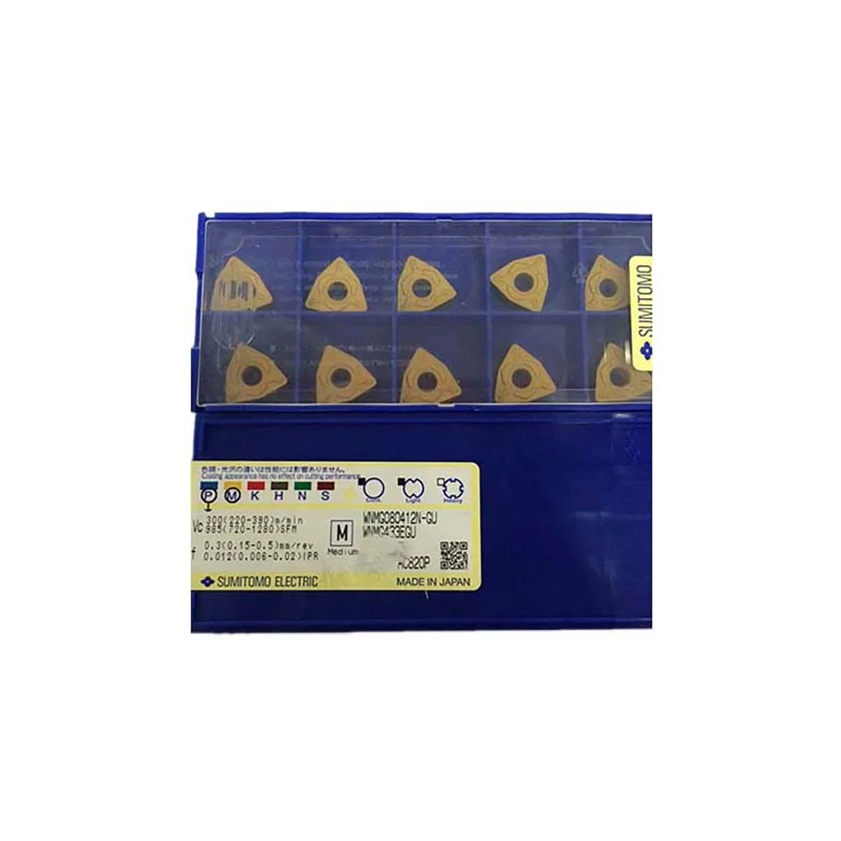 

SUMITOMO 100% Original WNMG WNMG08 WNMG080408N WNMG080408N GU UX AC820P Medium Roughing Carbide Turning Inserts
