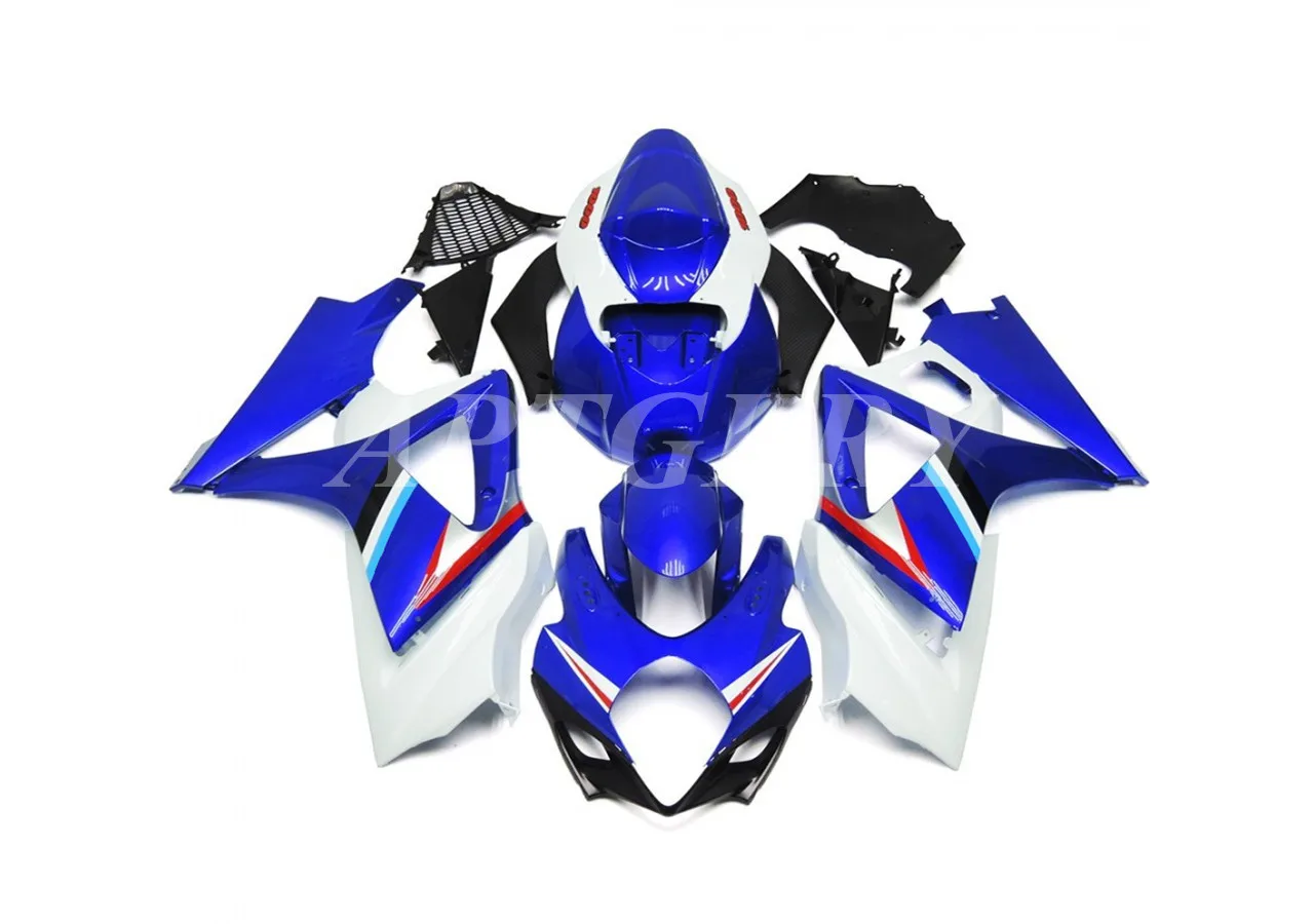 

Новый комплект обтекателей для мотоцикла из АБС-пластика, подходит для Suzuki GSXR1000 K7 2007 2008 07 08 GSXR1000, синий, белый