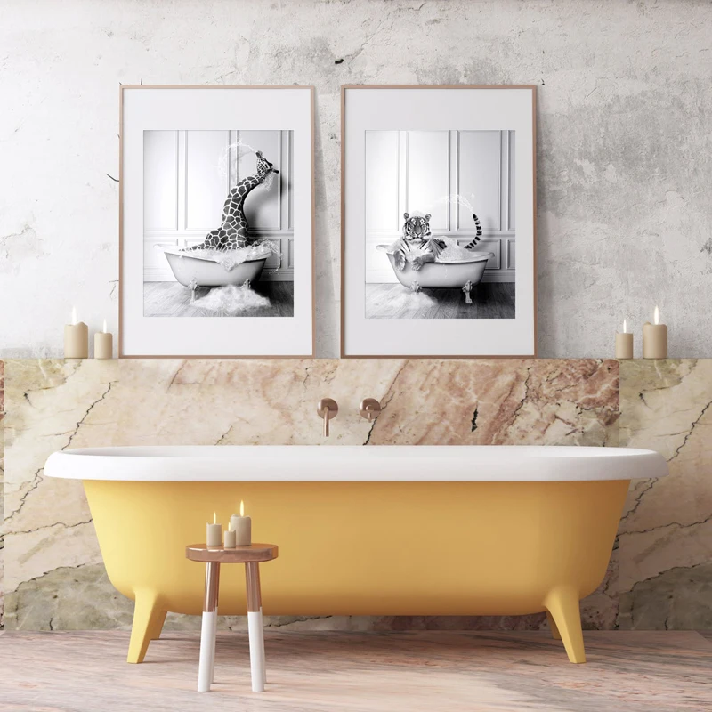 

Картина на холсте в скандинавском стиле для детской комнаты, настенное искусство для детской комнаты, Милый Постер с животными и принт для дома, декоративный настенный фон