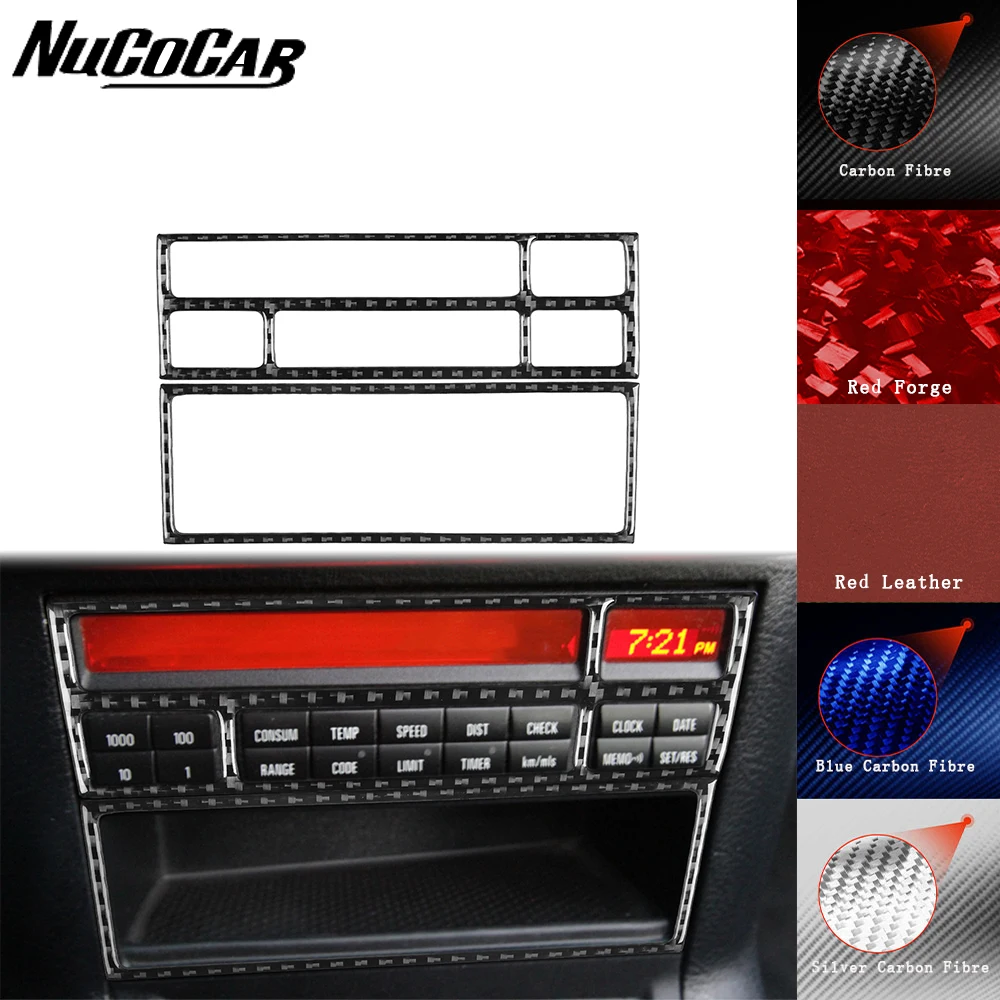 Для BMW 3 серии E36 1994-1996 из углеродного волокна центр управления тюнинг панели для